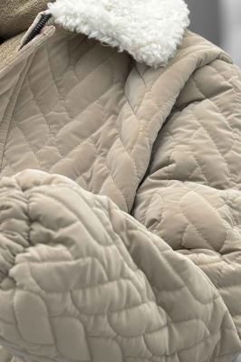 کاپشن سیلکونی یقه تدی