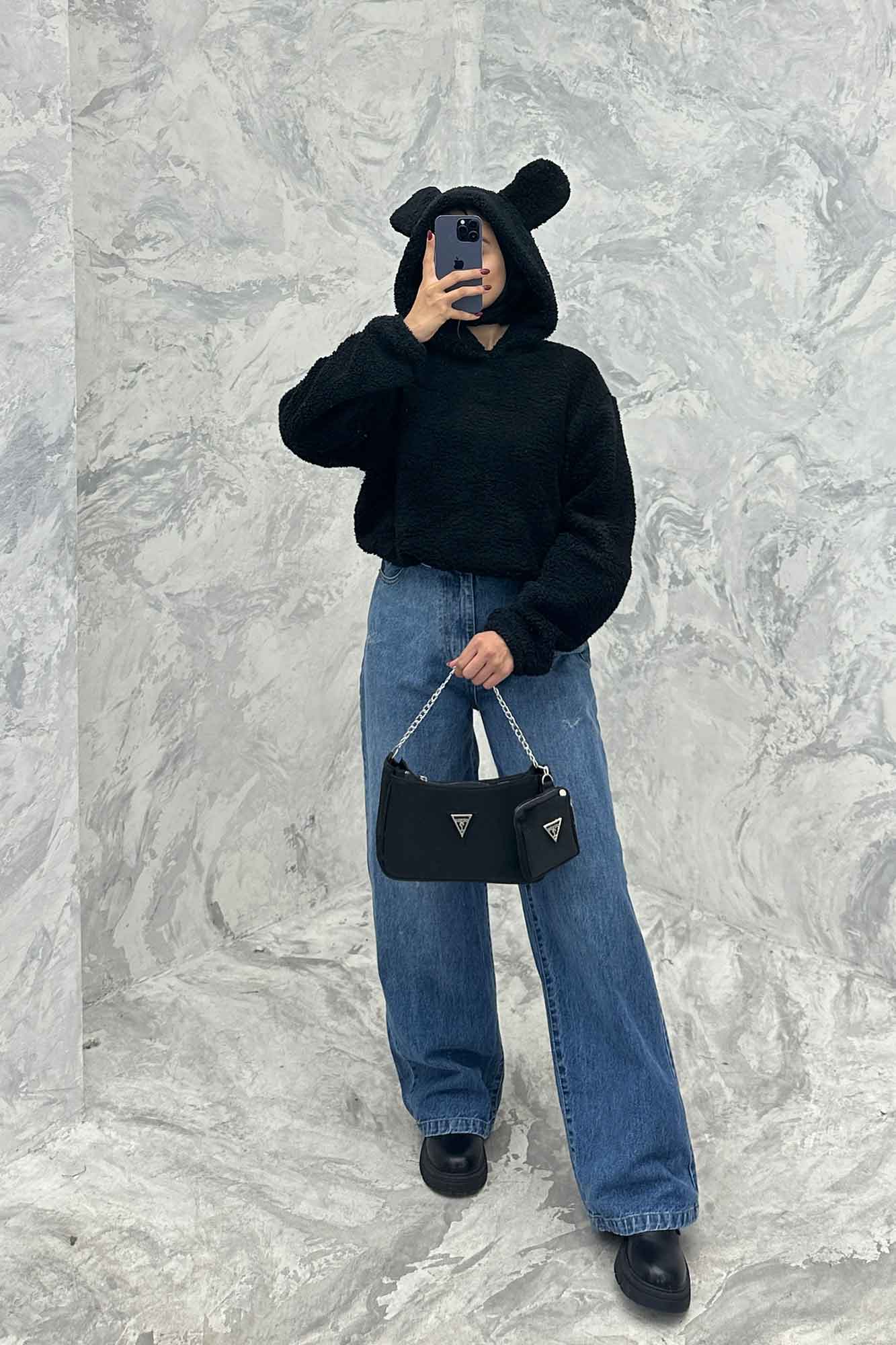 هودی تدی کراپ کلاهدار خرسی