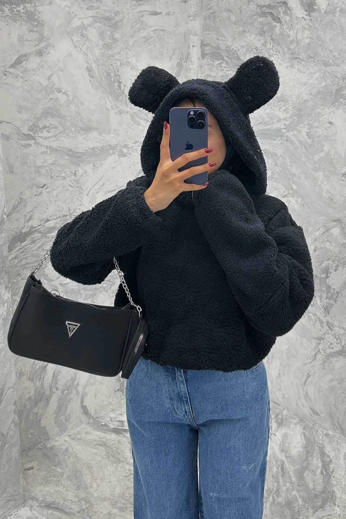 هودی تدی کراپ کلاهدار خرسی