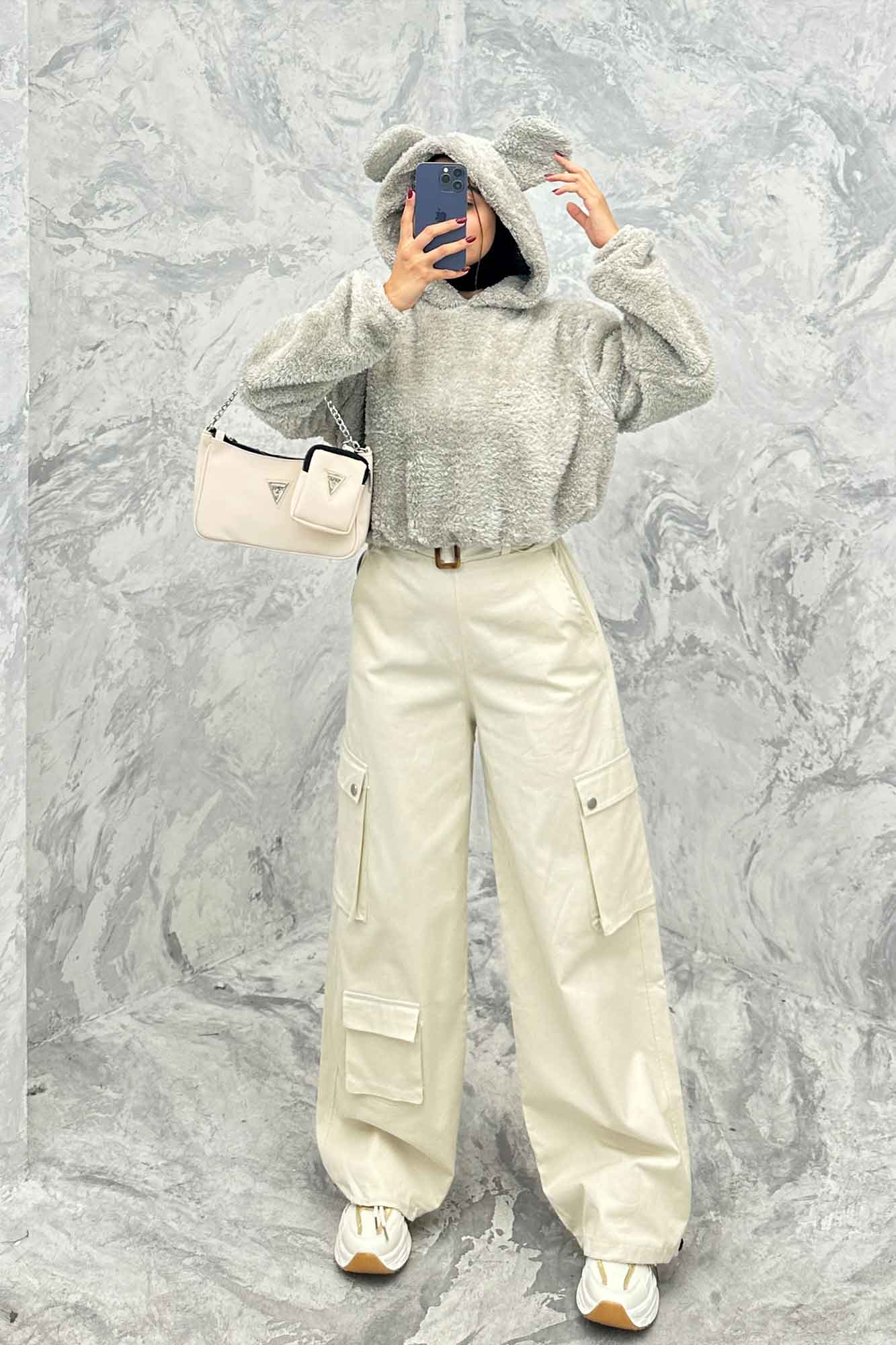 هودی تدی کراپ کلاهدار خرسی