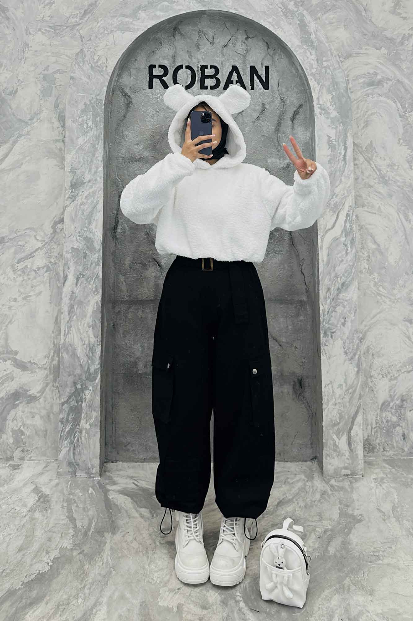 هودی تدی کراپ کلاهدار خرسی