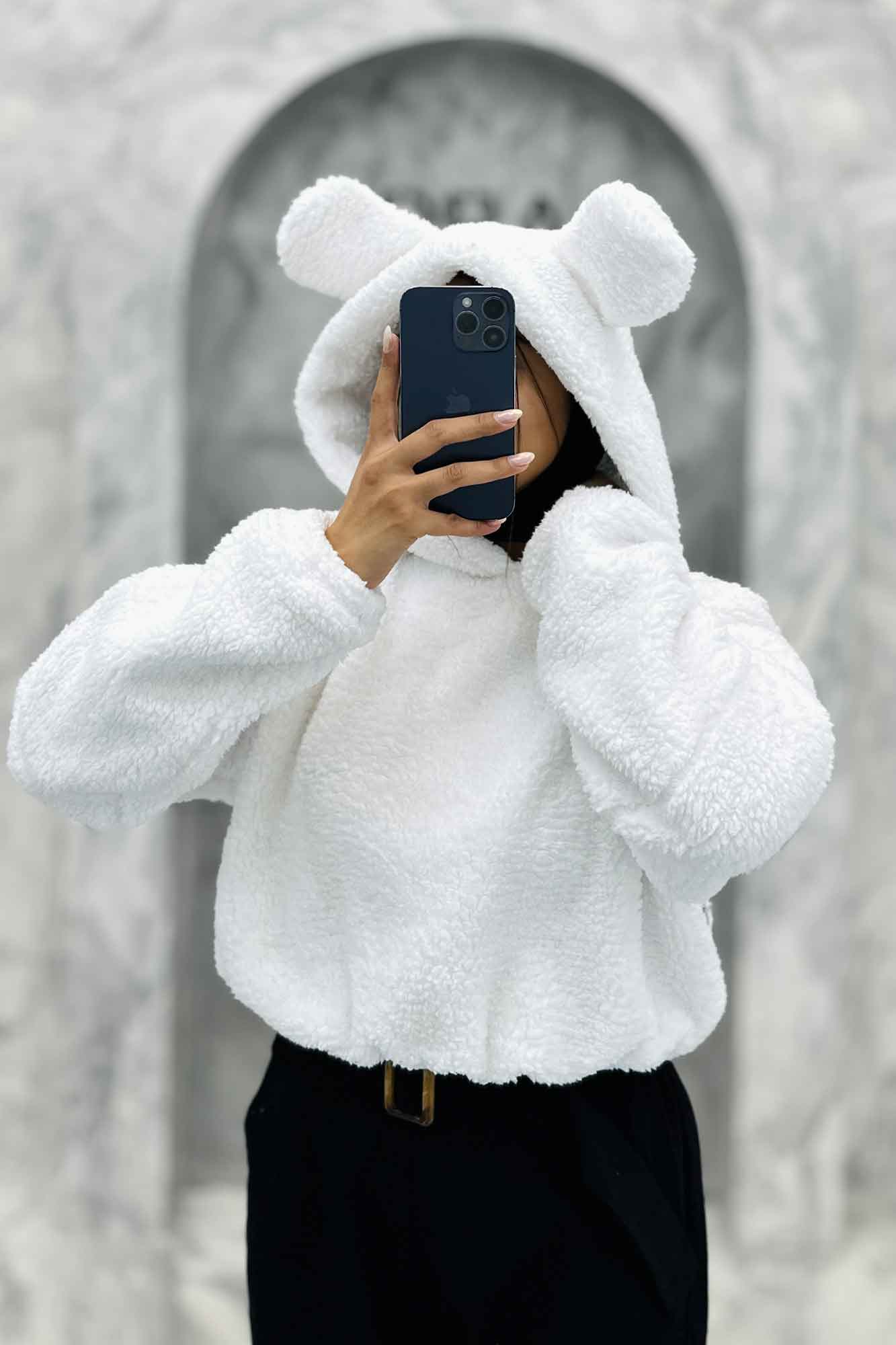 هودی تدی کراپ کلاهدار خرسی