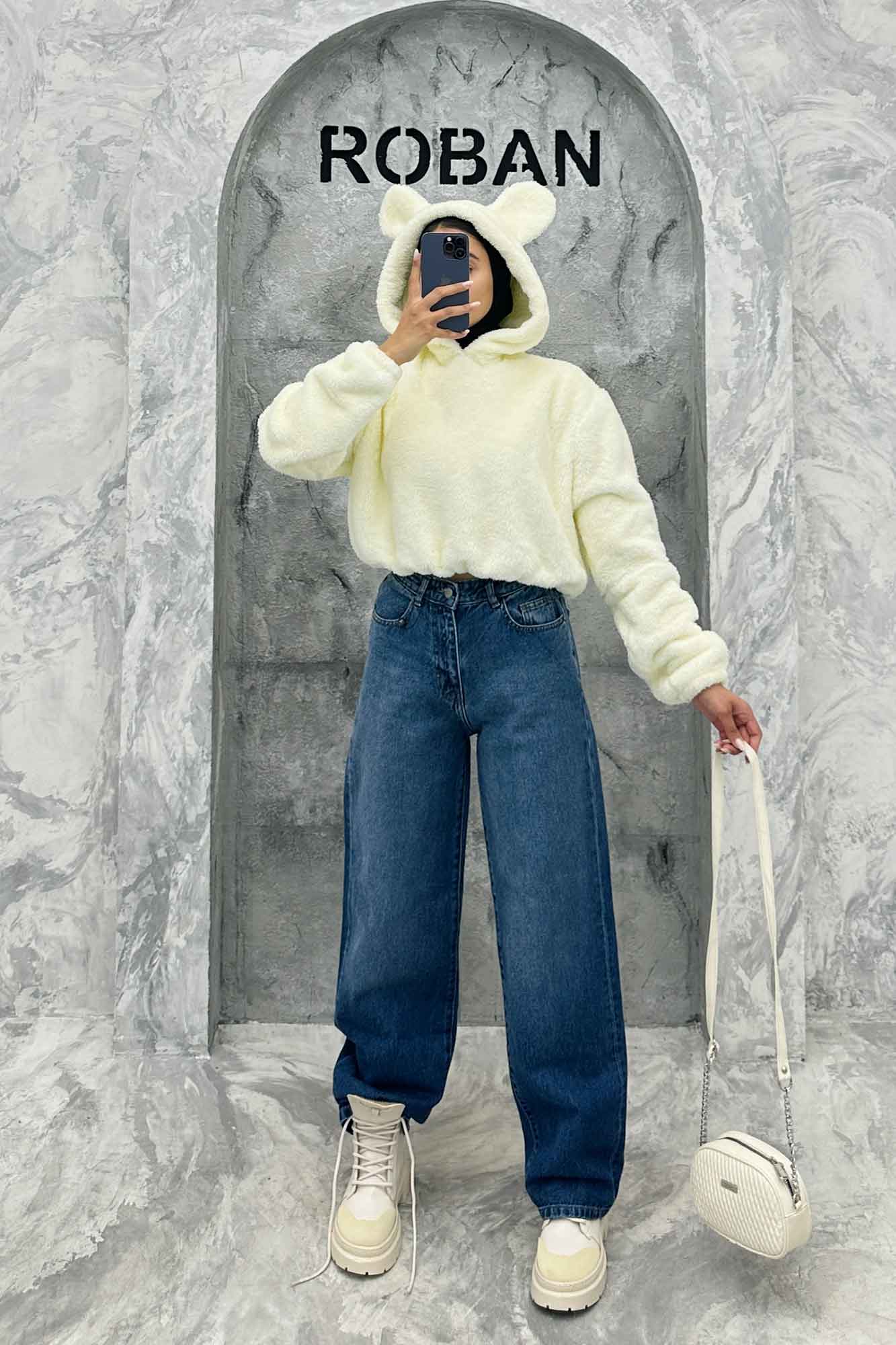 هودی تدی کراپ کلاهدار خرسی