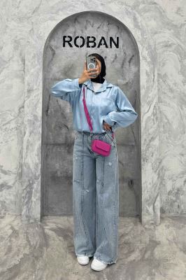 شومیز ساتن تک جیب