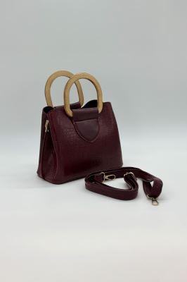 کیف دسته چوبی سه خانه 1248