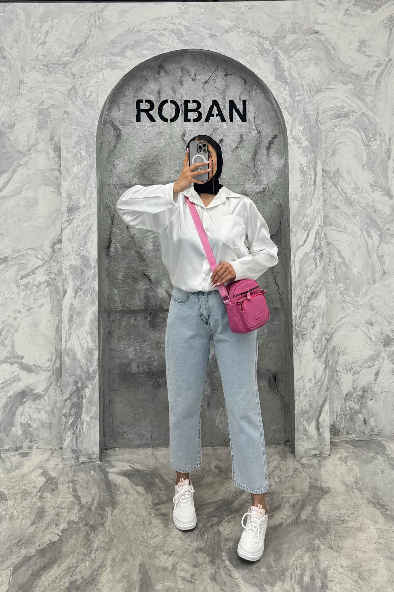 شومیز ساتن تک جیب