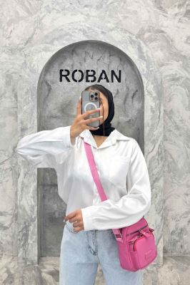 شومیز ساتن تک جیب