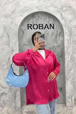 شومیز ساتن تک جیب