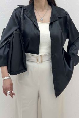 شومیز ساتن تک جیب