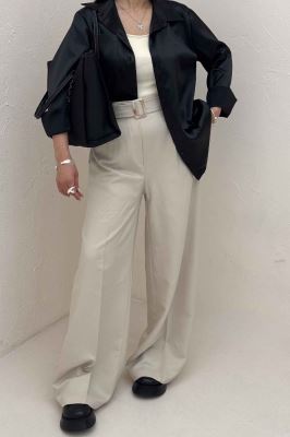 شومیز ساتن تک جیب